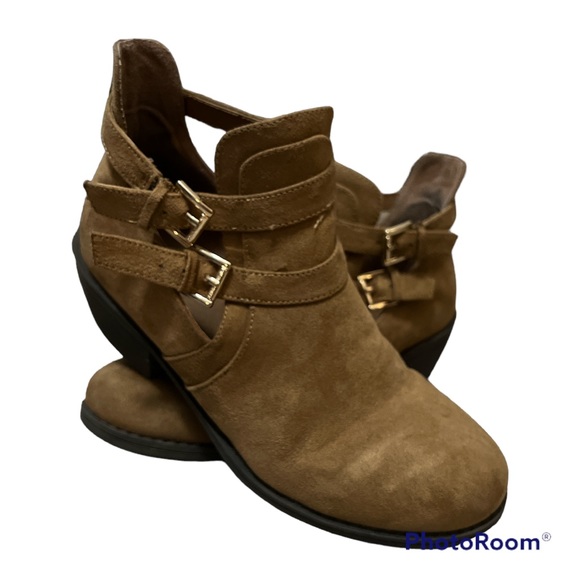 Michael Kors MK Fia Janet Suede Booties Children’s Girls size 5 - Picture 1 of 6